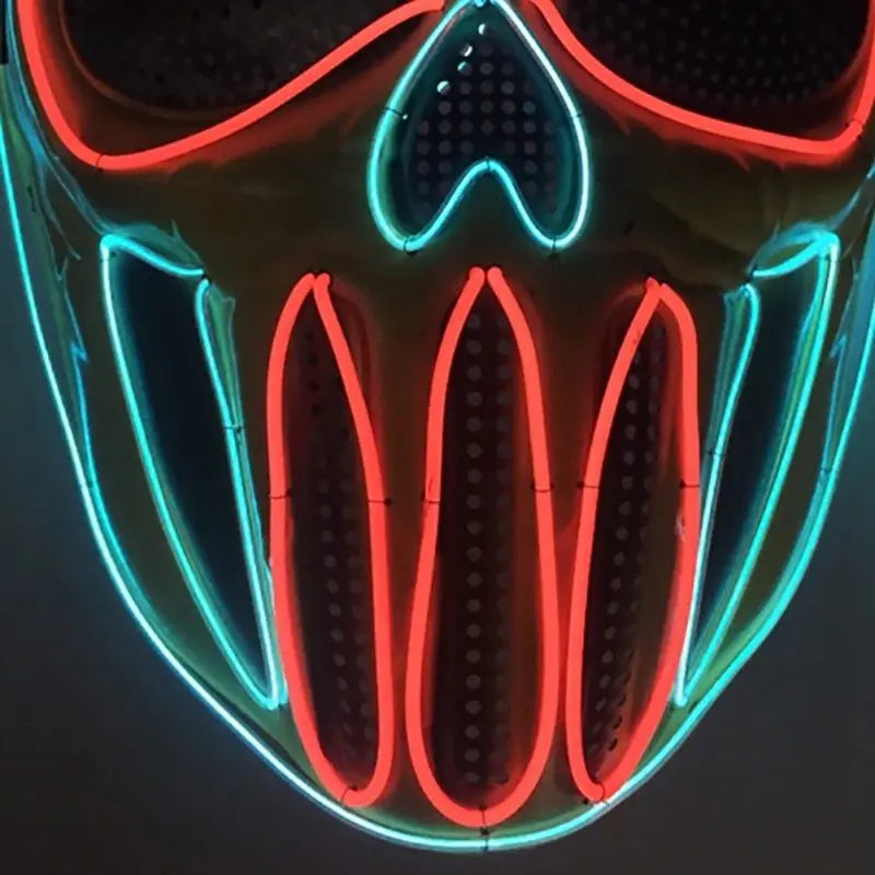 Halloween Mask | Ice Blue & Red Party Mask Festaan