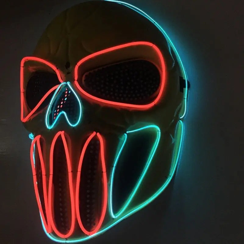 Halloween Mask | Ice Blue & Red Party Mask Festaan