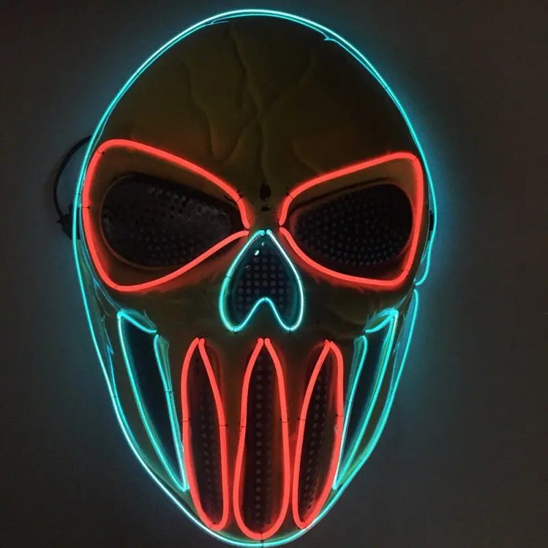 Halloween Mask | Ice Blue & Red Party Mask Festaan