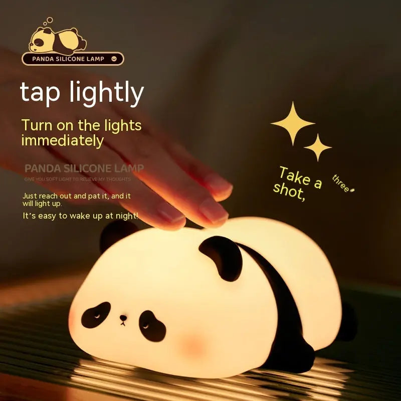 Panda Night Lights For Kids | Rechargeable Silicone Lamp Festaan