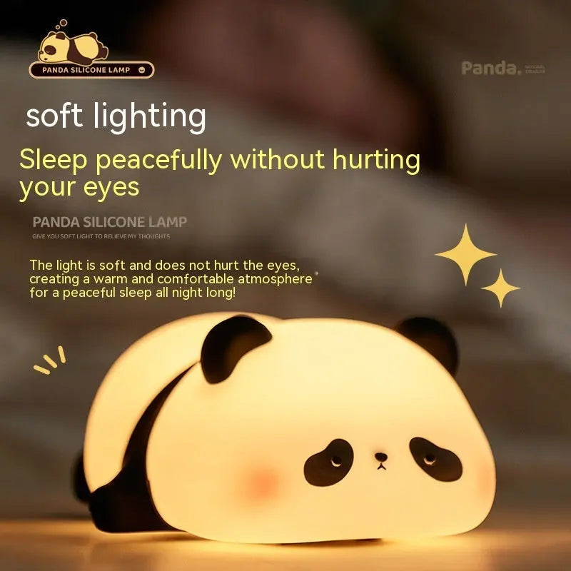 Panda Night Lights For Kids | Rechargeable Silicone Lamp Festaan
