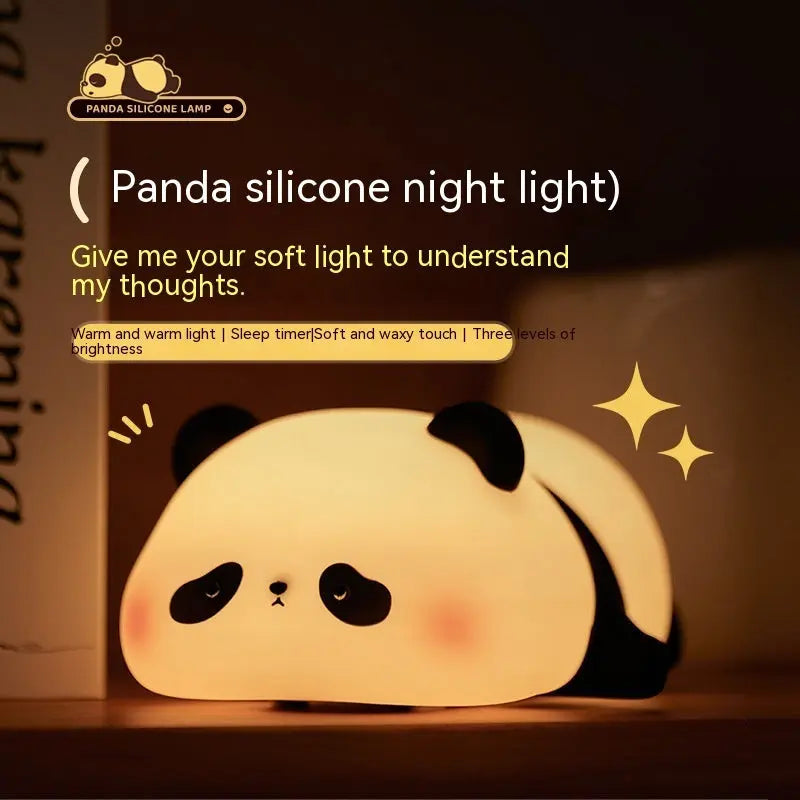 Panda Night Lights For Kids | Rechargeable Silicone Lamp Festaan