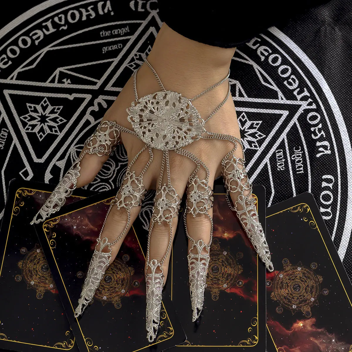 Halloween Taper Tassel Nail Back Chain | Women’s Nail Jewelry Festaan