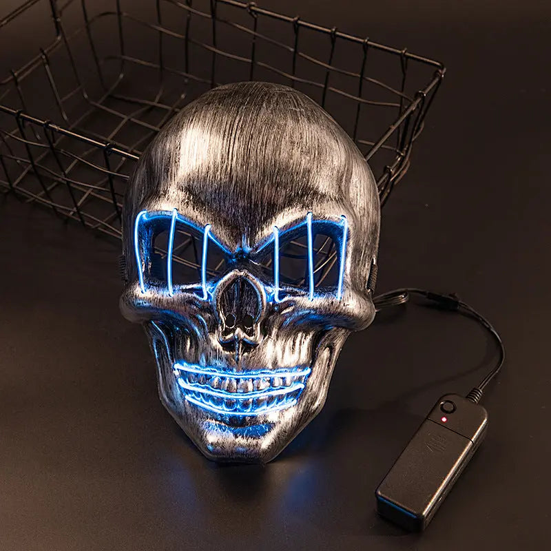 LED Halloween Face Mask | Light Up Spooky Party Mask Festaan