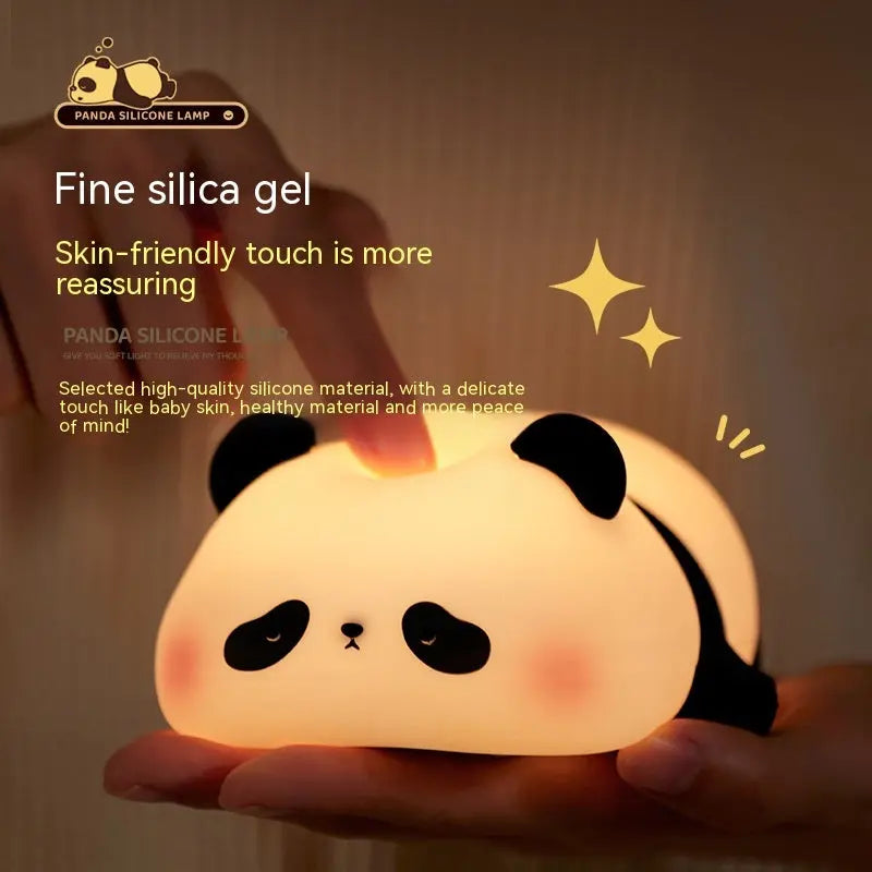 Panda Night Lights For Kids | Rechargeable Silicone Lamp Festaan