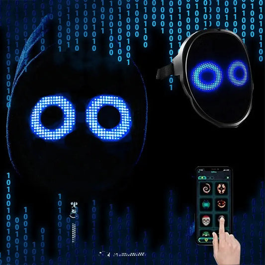 Halloween Face Masks Full Color LED | Luminous Party Mask Festaan