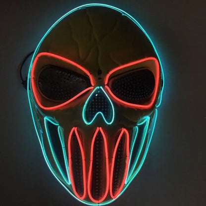 Halloween Mask | Ice Blue & Red Party Mask Festaan