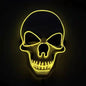 Skull LED Glowing Halloween Mask | EL Wire Design Festaan