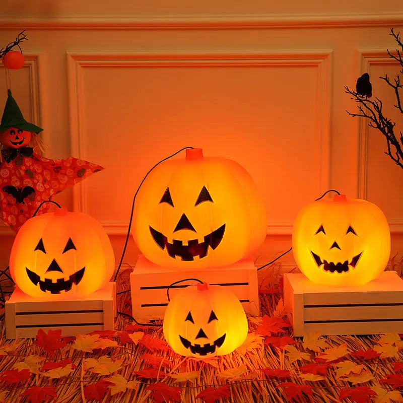 Festaan Halloween Plastic Luminous Pumpkin Lamp | Glowing Pumpkin Light Festaan