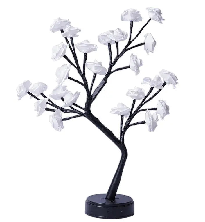 Table Lamp Flower Tree | Rose Night Light USB Festaan