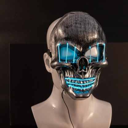 LED Halloween Face Mask | Light Up Spooky Party Mask Festaan