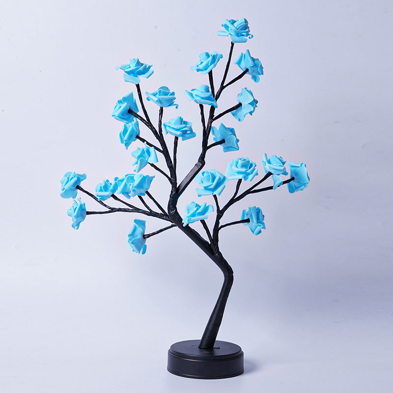 Table Lamp Flower Tree | Rose Night Light USB Festaan