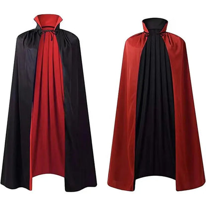 Kids Halloween Wizard Cloak Costume with Hood – Black Cape Festaan