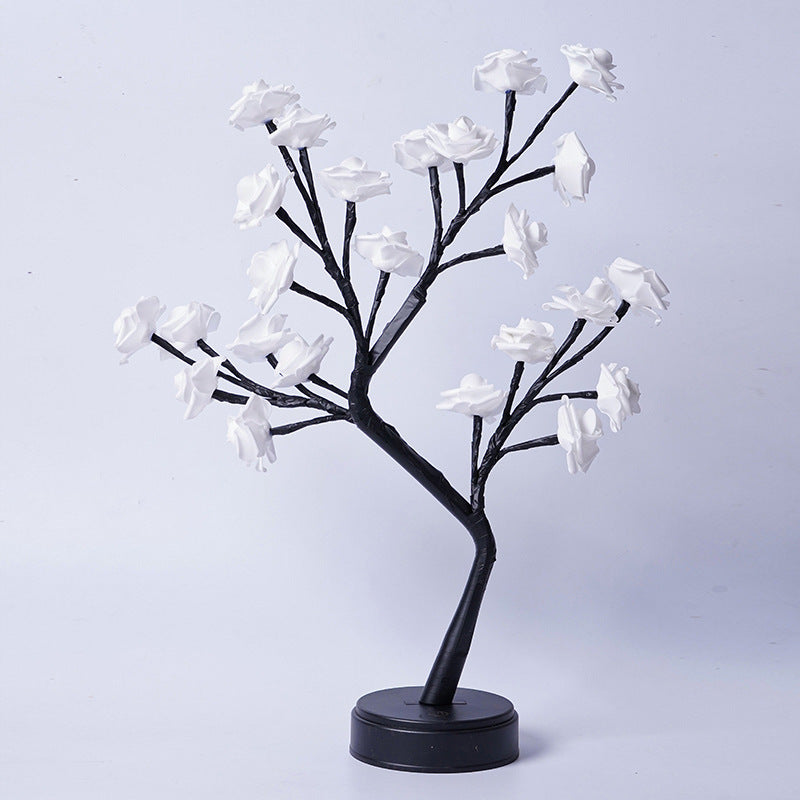 Table Lamp Flower Tree | Rose Night Light USB Festaan