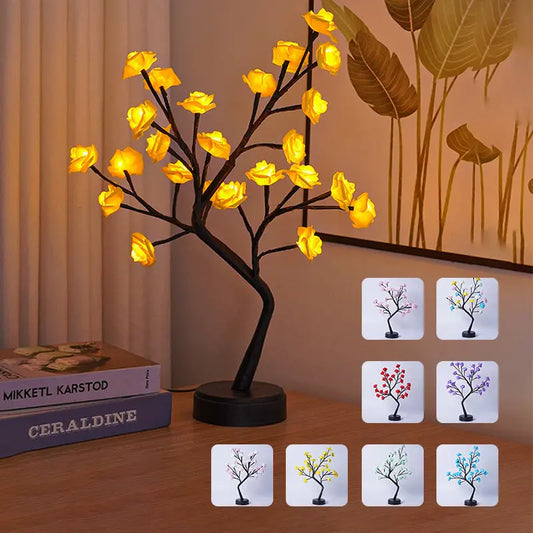 Rose Flower Tree Lamp USB Powered