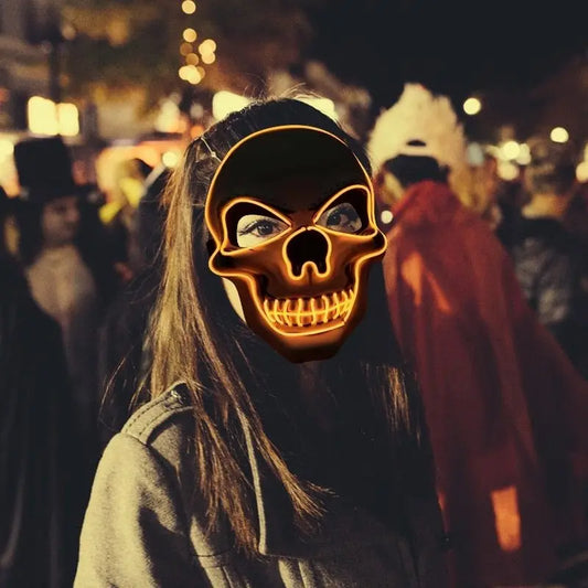 Skull LED Halloween Mask