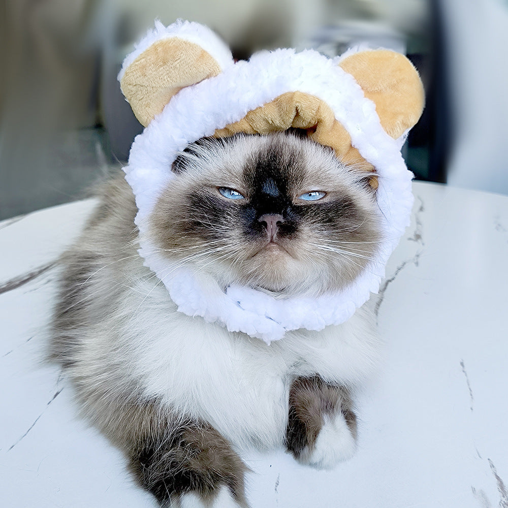 Cute Sunflower Pet Hat – Funny Cat & Dog Headgear