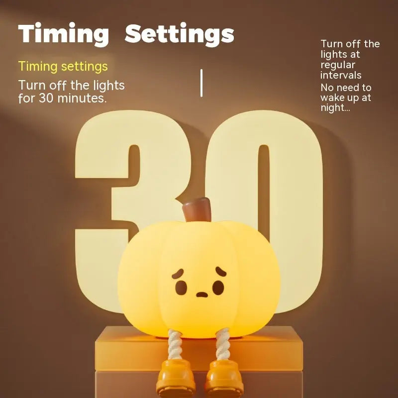 Festaan Pumpkin Silicone Night Lamp | Cute Small Halloween Pat Light Festaan