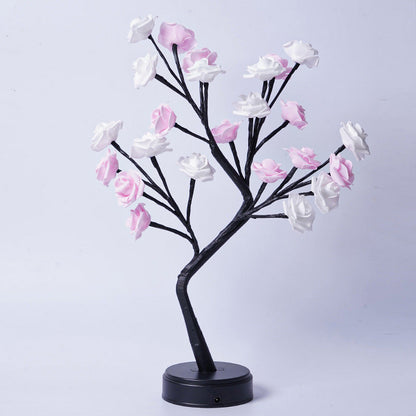Table Lamp Flower Tree | Rose Night Light USB Festaan