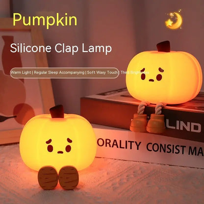 Festaan Pumpkin Silicone Night Lamp | Cute Small Halloween Pat Light Festaan