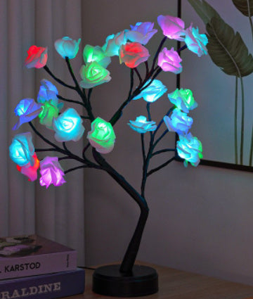 Table Lamp Flower Tree | Rose Night Light USB Festaan