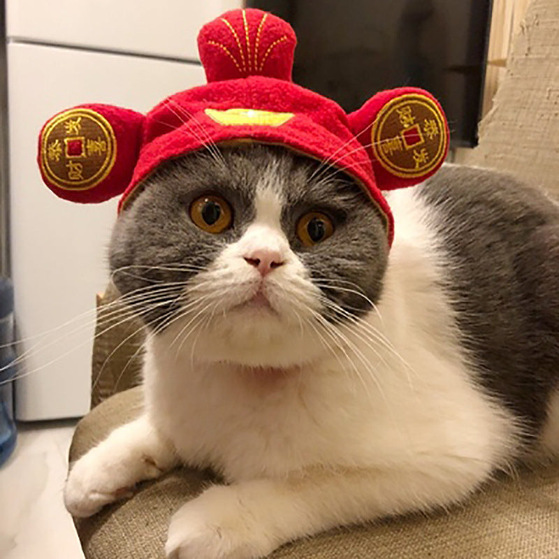 Cute Sunflower Pet Hat – Funny Cat & Dog Headgear