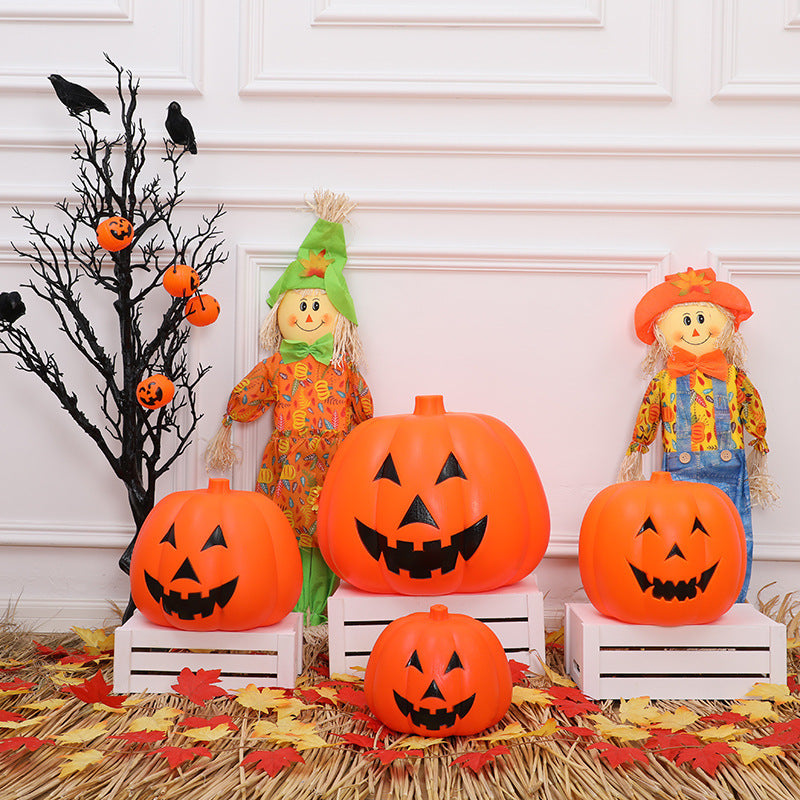 Halloween Plastic Luminous Pumpkin Lamp