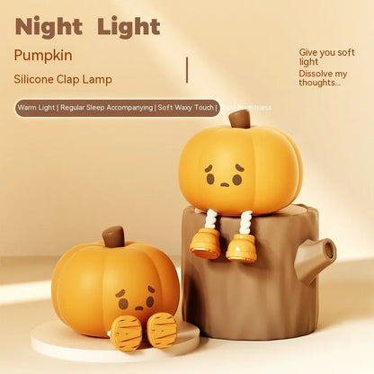 Festaan Pumpkin Silicone Night Lamp | Cute Small Halloween Pat Light Festaan
