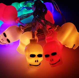 led pumpkin string lights for halloween décor