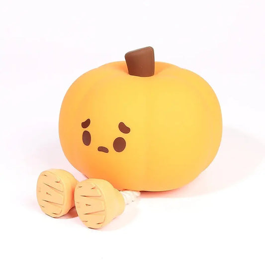 pumpkin silicone night lamp cute halloween light